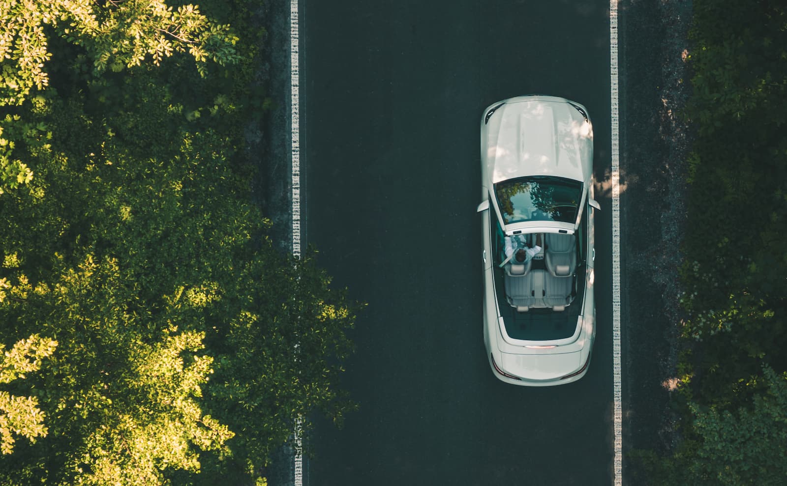 Voiture vue de haut